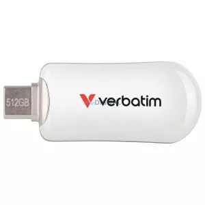 Pendrive Verbatim Plectra 512GB USB-C white 30231
