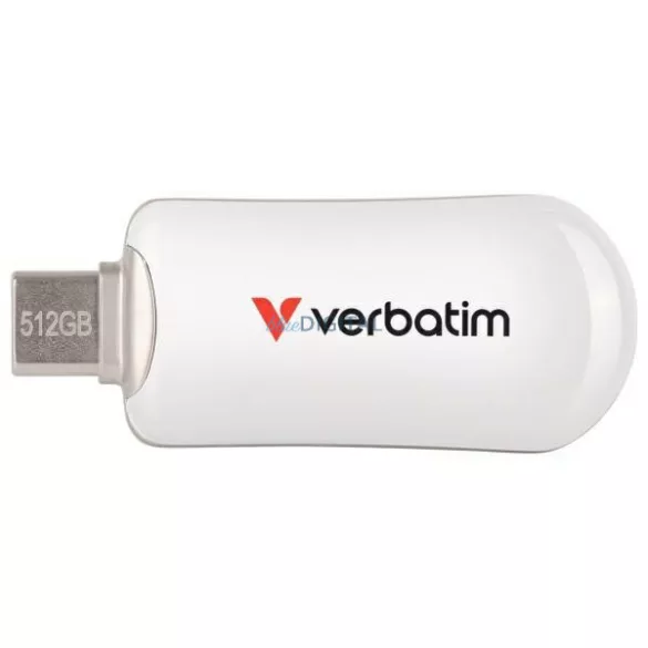 Pendrive Verbatim Plectra 512GB USB-C white 30231