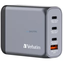   Verbatim GaN 100W Wall Charger 3xUSB-C/USB-A + EU/UK/US Adapter GNC-100 32202