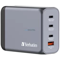   Verbatim GaN 200W Wall Charger 3xUSB-C/USB-A + EU/UK/US Adapter GNC-200 32204