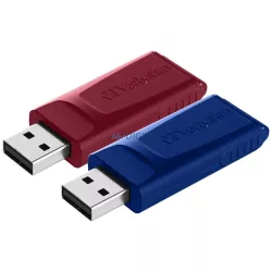 Pendrive Verbatim Slider 32GB 2szt red/navy blue 49327