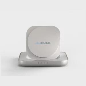 Zens mágneses indukciós éjjeliszekrény-töltő Qi2 15W USB-C – fehér