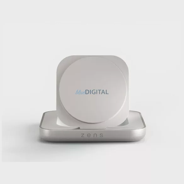 Zens mágneses indukciós éjjeliszekrény-töltő Qi2 15W USB-C – fehér