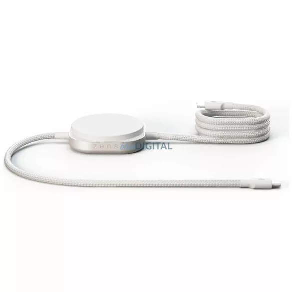 Zens Pro 2 Qi2 15W vezeték nélküli töltő (USB-C/USB-C) – fehér