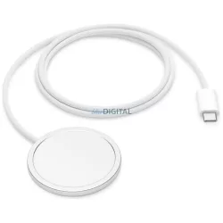 Apple indukciós töltő 25W Qi2 MagSafe 1m – fehér