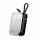 Powerbank 4smarts Pocket 10000mAh 30W with Built-in 15cm USB-C Cable silver