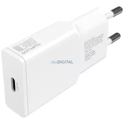 Wall charger 4smarts PDPlug Slim 30W GaN USB-C white