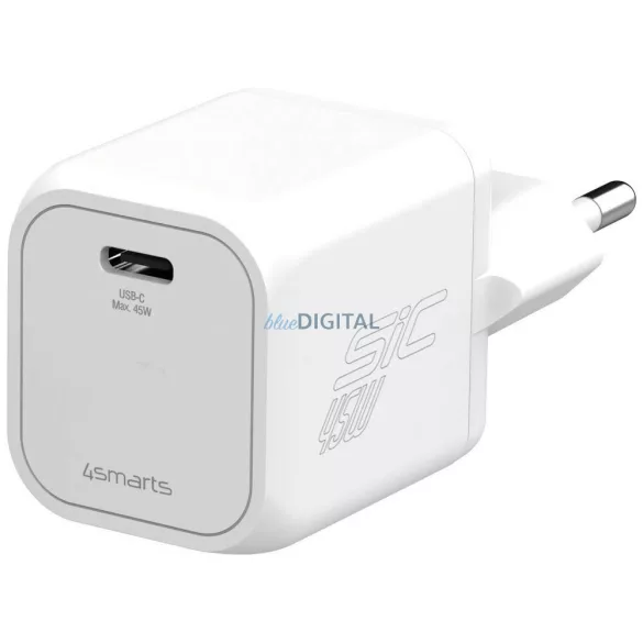 Wall charger 4smarts PDPlug SiC 45W USB-C white