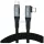 Beline Thunderbolt 4 Right-Angle USB-C Cable 1 m, 48V/5A, 40Gbps, 240W, 8K 60Hz, Black