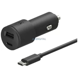   Car charger Motorola TurboPower 45W Dual USB-A/USB-C with cable USB-C 1m black