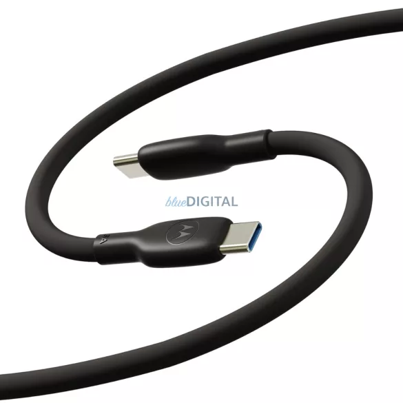 Motorola Silicone USB-C to USB-C Cable 2 m 5 A black