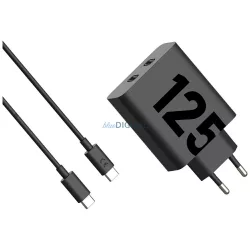   Charger wall Motorola TurboPower 125W Dual 2x USB-C with cable USB-C 1m black