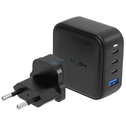   ENERGEA Wall Charger 1xUSB+3xUSB-CPD-PPS-QC 3.0 100W 3C1A black US+EU Travelite GAN100