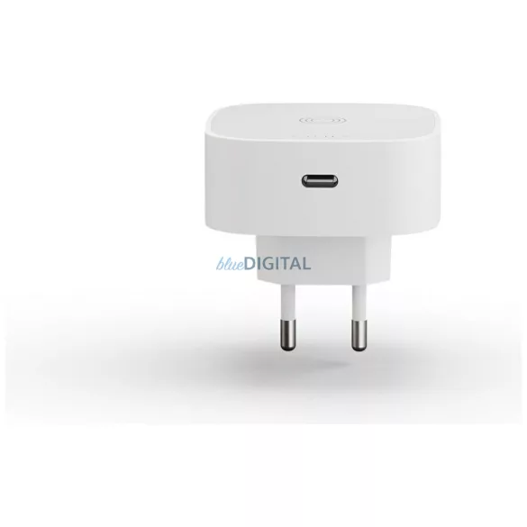 Zens Qi 15W Wireless Induction Charger with USB-C 18W white