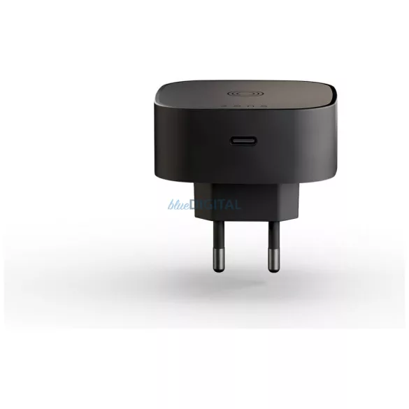 Zens Qi 15W Wireless Induction Charger with USB-C 18W black
