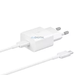   Mains charger Samsung EP-T1510XW 15W Fast Charge + USB-C to USB-C cable white