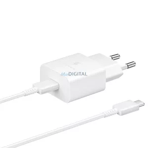 Mains charger Samsung EP-T1510XW 15W Fast Charge + USB-C to USB-C cable white