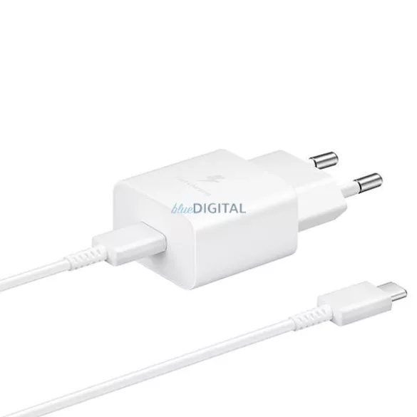 Mains charger Samsung EP-T1510XW 15W Fast Charge + USB-C to USB-C cable white