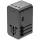 Energea TravelWorld Adapter GaN 160W PD 3x USB-C / USB-A Gunmetal Wall Charger