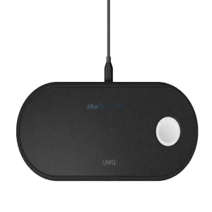UNIQ Aereo Wireless Charger 3in1 10W Fast charge charcoal black (LITHOS Collective)