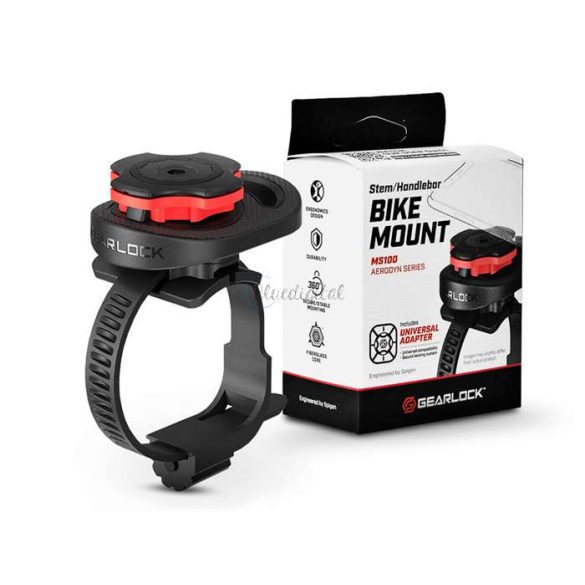 Spigen Gearlock suport pentru telefon pe bicicletă / sistem de montare cu adaptor AU100 - Gearlock MS100 Stem/Handlebar Bike Mount - negru