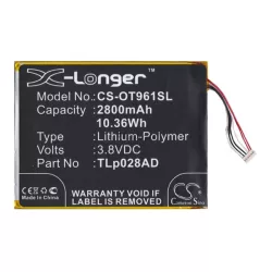   Baterie CAMERON SINO Li-Polymer (3.8V/2800mAh, compatibil cu Alcatel TLP028AC) NEGRU