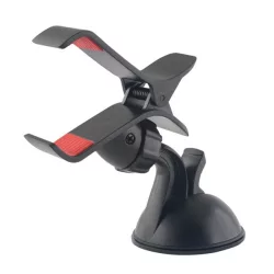   Suport auto (pentru bord, ventuză, piesă suport clemă, rotativ, dimensiune de până la 3,5") NEGRU