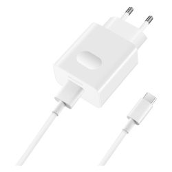   Încărcător de rețea HUAWEI Priză USB (18W, încărcător rapid + cablu tip C) ALB