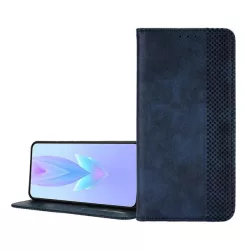   HUSĂ! - Carcasă în picioare, efect piele (FLIP, deschidere laterală, suport de birou, mozaic) ALBASTRU ÎNCHIS Honor 20e, 20i, 10i (20 lite)