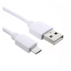 Cablu de date (USB - microUSB, 100cm) ALB