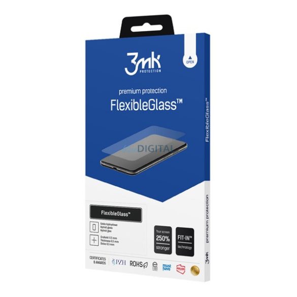 3MK FLEXIBLE GLASS ecran protector de sticlă (2.5D, flexibil, 0.3mm, 7H) pentru Apple iPhone 15 Plus