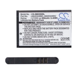   Baterie CAMERON SINO Li-Ion (3,7V/650mAh, compatibil cu Samsung AB463446BC) NEGRU