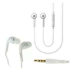   Căști SAMSUNG STEREO (mufă de 3,5 mm, buton de înregistrare, control volum, EO-EG900) ALBE