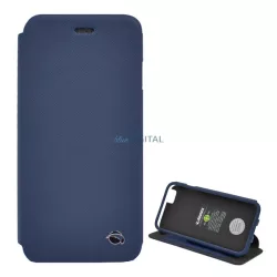   HUSĂ! - KRUSELL FLIPCase MALMÖ, protectie din plastic pentru telefon (FLIP cu deschidere laterala cu efect de piele, functie suport birou, suport card bancar) ALBASTRU Apple iPhone 6S 4.7, Apple iPhone 6 4.7