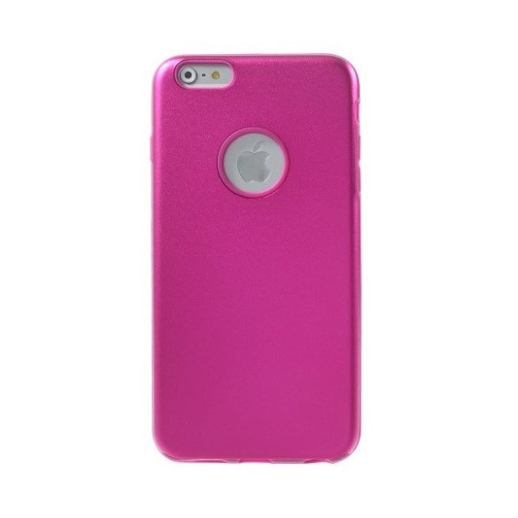 Husă de telefon din aluminiu (silicon în interior, decupaj logo) MAGENTA Apple iPhone 6 Plus 5.5, Apple iPhone 6S Plus 5.5