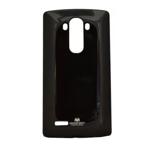HUSĂ! - Protector de telefon din silicon MERCURY Goospery (pulbere de mica) NEGRU LG G4 (H815)