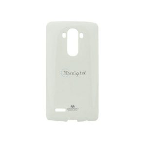 Protector de telefon din silicon MERCURY Goospery (pulbere de mica) ALB LG G4 (H815)
