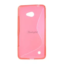   HUSĂ! - Protectie din silicon pentru telefon (S-line) RED Microsoft Lumia 640