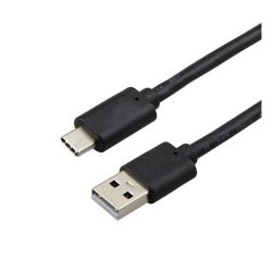   Cablu de date (USB - Type-C, încărcător rapid, 100cm) NEGRU