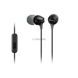   SONY Căști stereo (mufă de 3,5 mm, microfon, buton de înregistrare) NEGRU