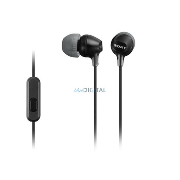 SONY Căști stereo (mufă de 3,5 mm, microfon, buton de înregistrare) NEGRU