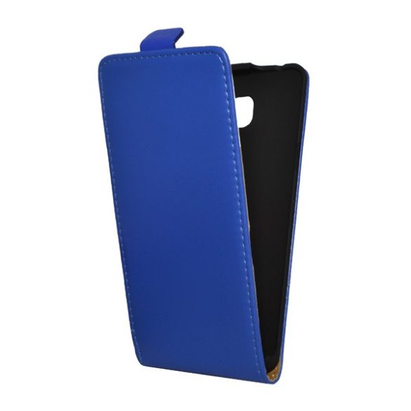 Husă stativă cu efect de piele (FLIP, suport silicon, în jos) albastruSamsung Galaxy A5 (2016) SM-A510F