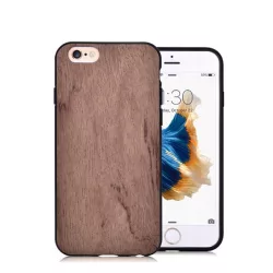   HUSĂ! - Protectie de telefon din silicon VOUNI (spate din lemn) MARO Apple iPhone 6S 4.7, Apple iPhone 6 4.7