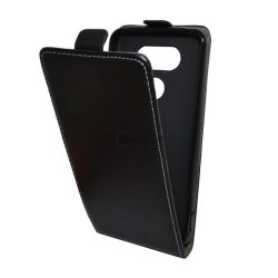   HUSĂ! - Carcasa in picioare, efect piele (FLIP, deschidere in jos, suport din silicon) NEGRU LG G5 (H850)