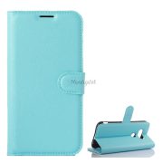   Husă stativă, efect piele (FLIP, deschidere laterală, desktop, premium) LIGHT albastruLG G5 (H850)
