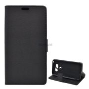   Husă în picioare, efect piele (FLIP, deschidere laterală, funcție de suport pentru birou, premium) NEGRU LG G5 (H850)