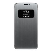   Husă LG în picioare (FLIP, deschidere laterală, afișare număr de telefon, QuickWindow) GRI LG G5 (H850)