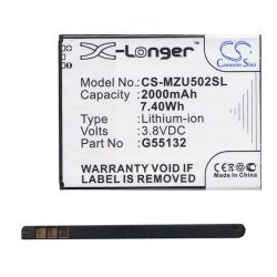   Baterie Li-Polymer CAMERON SINO (3.8V/2000mAh, compatibil NAVON G55132) NEGRU Navon Mizu D502, Navon Mizu D502s, Navon Mizu M502