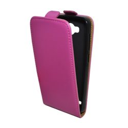   HUSĂ! - Husă stativă, efect piele (FLIP, suport silicon, în jos) CULOARE ROSE Huawei Y3 II (Y3-2)