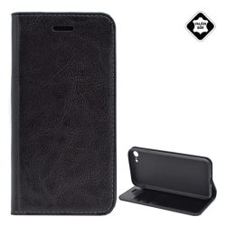   HUSĂ! - Husă stativă, piele naturală (FLIP, deschidere laterală, desktop) negru Apple iPhone 7 4.7, Apple iPhone 8 4.7, Apple iPhone SE 2 (2020), Apple iPhone SE 3 (2022)